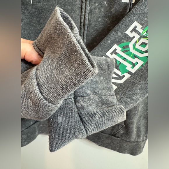 PINK Tropical Zip Hoodie Sweatshirt L - Picture 6 of 15